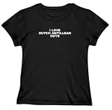 T-Shirt Woman Black  I Love Dutch Antillean Guys  Netherlands Antilles Country