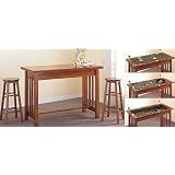 Mission Style Oak 4 in 1 Game Bar Table