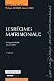 Les r�gimes matrimoniaux