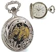 Pocket Watch - Jacques du Manoir Brass Case Horses Watch