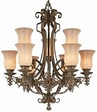 LAMPS BEAUTIFUL Classic Traditional Lighting, Aurora Nine Light Chandelier by Savoy House--Excellent customer service--see our feedback.