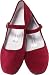 Burgundy Velvet Mary Jane Chinese Shoes