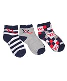 Rocawear Boys Check Quarter Crew Socks 3-Pack (Sizes 0M - 24M)