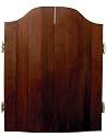 DMI Convexed Solid Cherry Wood Dartboard Cabinet