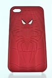 Apple Iphone 4 4S Spiderman Premium Hardshell Hybrid Snap-On Case both AT&T and Verizon - RED