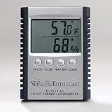 Wine Enthusiast Temperature & Humidity Gauge