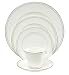 Nikko Ceramics Platinum Beaded Pearl 5-Piece Place Setting, Service for 1