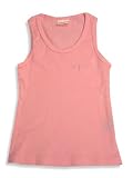 Ave.blu - Girls Ribbed Tank Top with Emboidered Logo, Pink