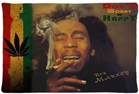 New Bob Marley Rasta Colour Seamless custom Pillowcase Design Standard Size 20x30 by NI MEI