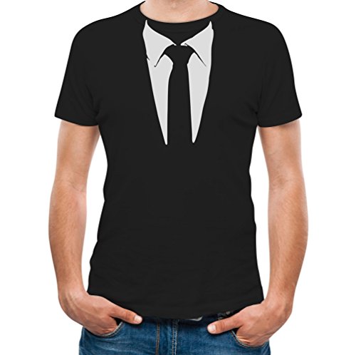 Printed Suit & Tie Tuxedo Men's T-Shirt