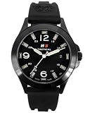 H3 Tactical Men's COLORS Black Ion-Plated Stainless Steel Watch #H3.602231.09