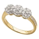 1/2 CT.T.W. Round Brilliant Cut Diamonds, 14Kt. Two Tone Gold