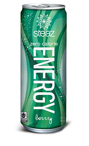 Steaz Zero Berry Energy Drink, 12 Ounce (Pack of 12)