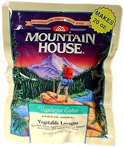 Mountain House Freeze Dried Vegetable Lasagna Vegetarian Entree (Double-Serve)