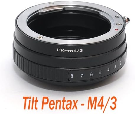 EzFoto Tilt Pentax PK Lens to M4/3 MFT Camera Adapter, for Panasonic G1, G2, G3, G10, GH1, GH2, GF1, GF2,GF3, Olympus E-P1 E-P2, E-PL1, E-PL2, E-P3 etc