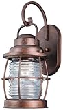 IMAGE OF Kenroy Home 90952GC Beacon Medium Wall Lantern, Gilded Copper