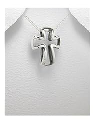 Cross Pendant Necklace In 92.5 Sterling Silver