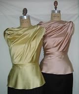 Silk Charmeuse Boatneck Top