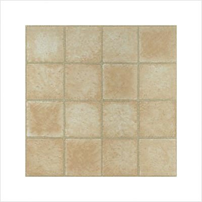 Dynamix 12 x 12 Inch Vinyl Tiles - Light Gold Squares