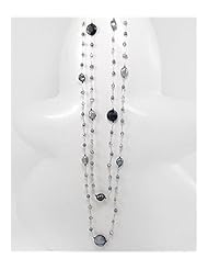 Tahiti (Dyed) Japanese silk cord Dyed Mother of Pearl Necklace