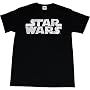 Star Wars Distressed Movie Logo Mens T-Shirt (Black)