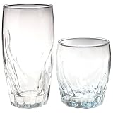 Anchor Hocking 16-Piece Central Park Drinkware Set, Clear by Anchor Hocking