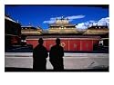 Tibetan Monks Inside Jokhang Monastery, Lhasa, China Religion & Philosophy Photographic Poster Print by Keren Su, 24x18