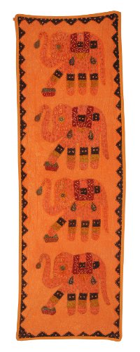 Imagen 3 de Hilo de algodón de decoración del hogar y Wall Patch Work Elephant Colgantes-Tapestry Tamaño 16 X 51 pulgadas