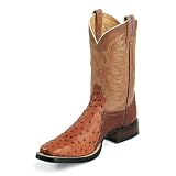 Mens TONY LAMA 11 USTRC Ostrich Cowboy Boots BROWN (Size Run 6 - 13 B D EE) SPR-SUM FAL-WIN by Tony Lama