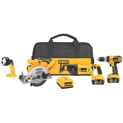DEWALT DCK460L 18-Volt Cordless 4-Tool Combo Kit with XRP Li-Ion Battery Packs