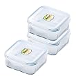 Kinetic Go Green GlassLock Square 30 Ounce 3 Piece Set