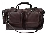 Piel 2028-CHC Chocolate Duffel-Pockets On Wheels