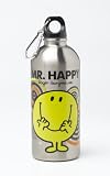 Mr Happy Water Bottle - stainless steel 600ml - Mr Men & Little Miss