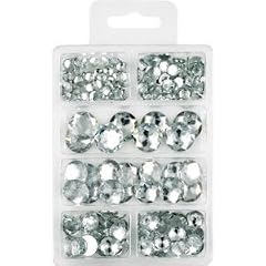 BUDILA Dekodiamanten-Set klar verschiedene Gr�ssen ca. 230 St�ck