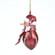 North Carolina State Wolfpack NCAA Striped Acrylic Football Snowman Ornament (2.75)"