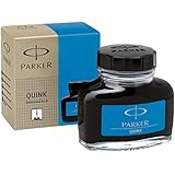 Parker Super Quink Washable Ink for Parker Pens, 1.9-oz. Bottle, Blue (3006100)