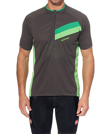 Ziener Herren Biketrikot Callisto, night grey.fresh green, 52, 129214 Preisvergleich