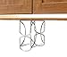 DecoBros Under Cabinet Double Wine Rack Holder, Chrome