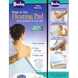 Dunlap Moist or Dry Personal Care Heating Pad Soothing therapy for pain relief with Auto Shut off Dunlap Moist or Dry Personal Care Heating Pad Soothing therapy for pain relief with Auto Shut off