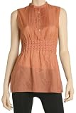 COTTON SILK VOILE SLEEVELESS TUNIC