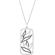 Sterling Silver Black Spinel and Diamond Necklace