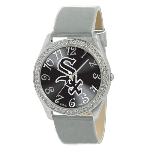 Game Time Women's MLB-GLI-CWS Glitz Classic Analog Chicago White Sox Watch
