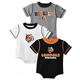 Cincinnati Bengals Infant 3-Piece Creeper Set