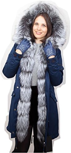 MILITARY PARKA JACKET ARCTIC FOX REAL FUR (L)
