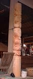 TIKI TOTEM 9-FOOT - IRON WOOD - GARDEN ACCENTS