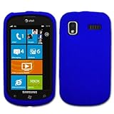 Blue Silicone Skin / Case / Cover for Samsung Focus / SGH-I917