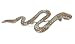Jeweled Snake Brooch With Crystals