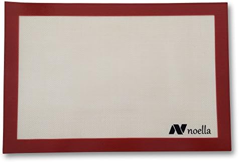 Silicone Baking Mat By Noella - Non Stick, Non Skid, Heat Resistant Pastry Mat - Works As Cookie Sheet - Professional Grade Baking Sheet of the Finest Quality