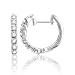 14k White Gold Diamond Round Hoop Earring (1/5 cttw, G-H Color, I1 Clarity)