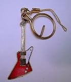 ギブソン エクスプローラー 赤 キーホルダー （携帯ストラップ付） Gibson Explorer Keychain
